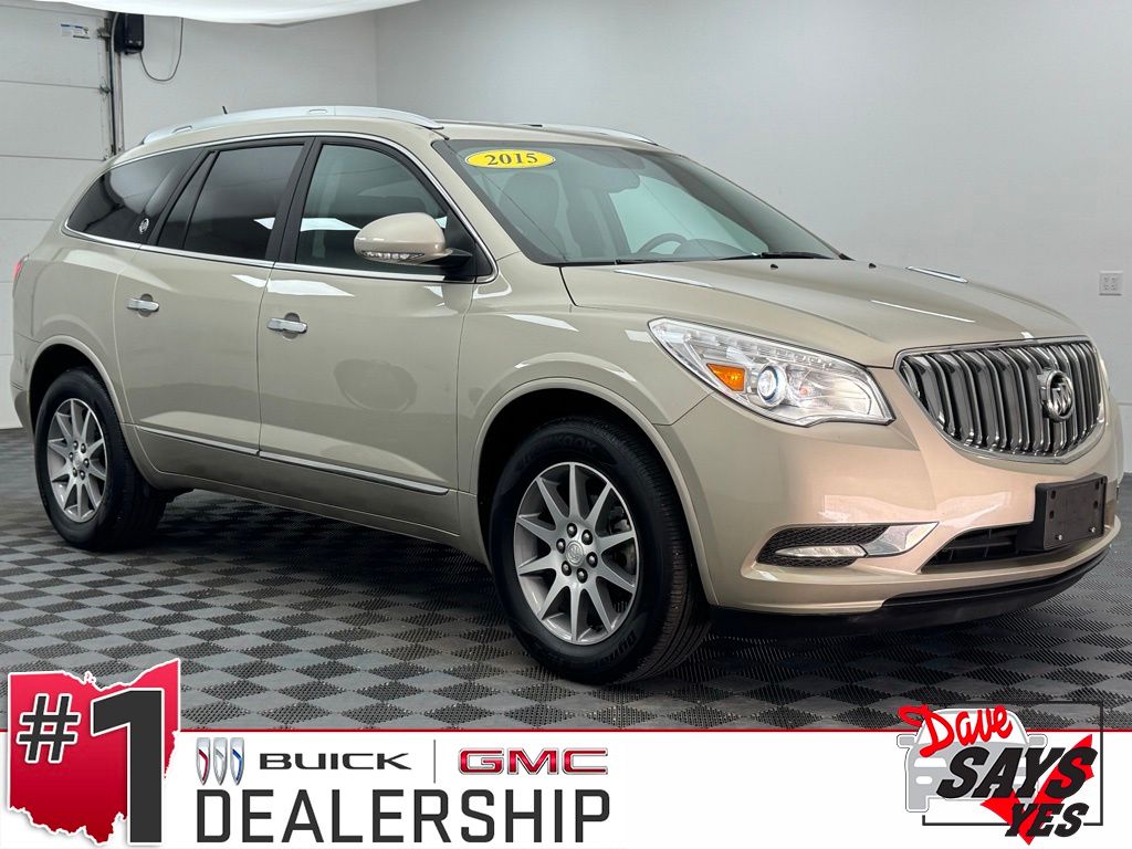 Champagne Silver Metallic 2015 Buick Enclave Leather FWD SUV / Crossover Front-Wheel Drive 6-Speed Automatic Overdrive