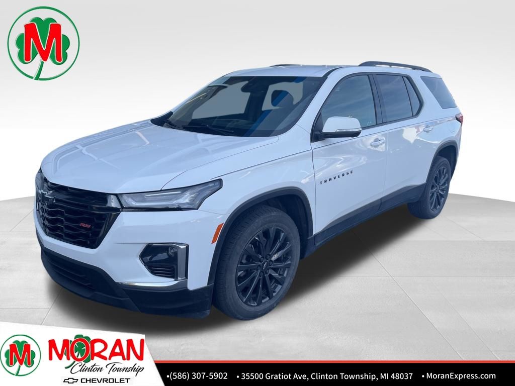 Summit White 2023 Chevrolet Traverse RS FWD SUV / Crossover Front-Wheel Drive 9-Speed Automatic