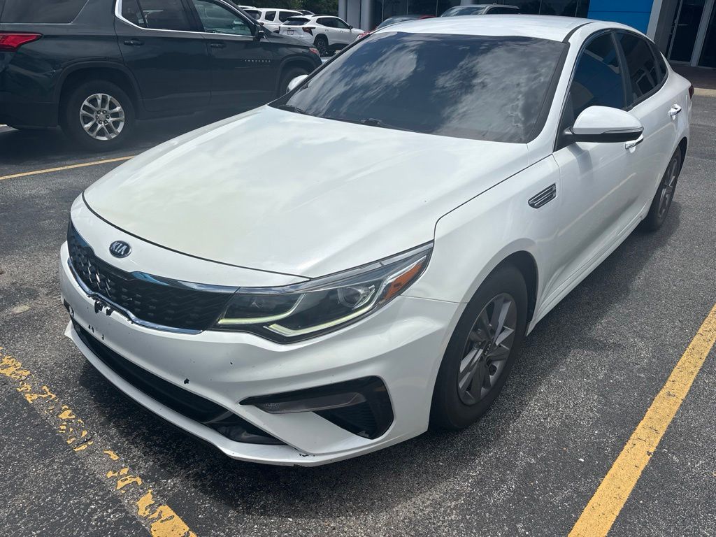 Snow White Pearl 2020 Kia Optima Sedan Front-Wheel Drive 6-Speed Automatic
