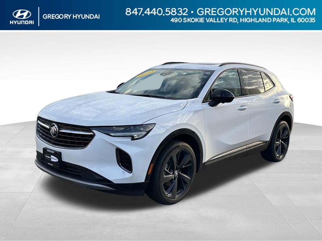 Summit White 2022 Buick Envision SUV / Crossover Front-Wheel Drive 9-Speed Automatic