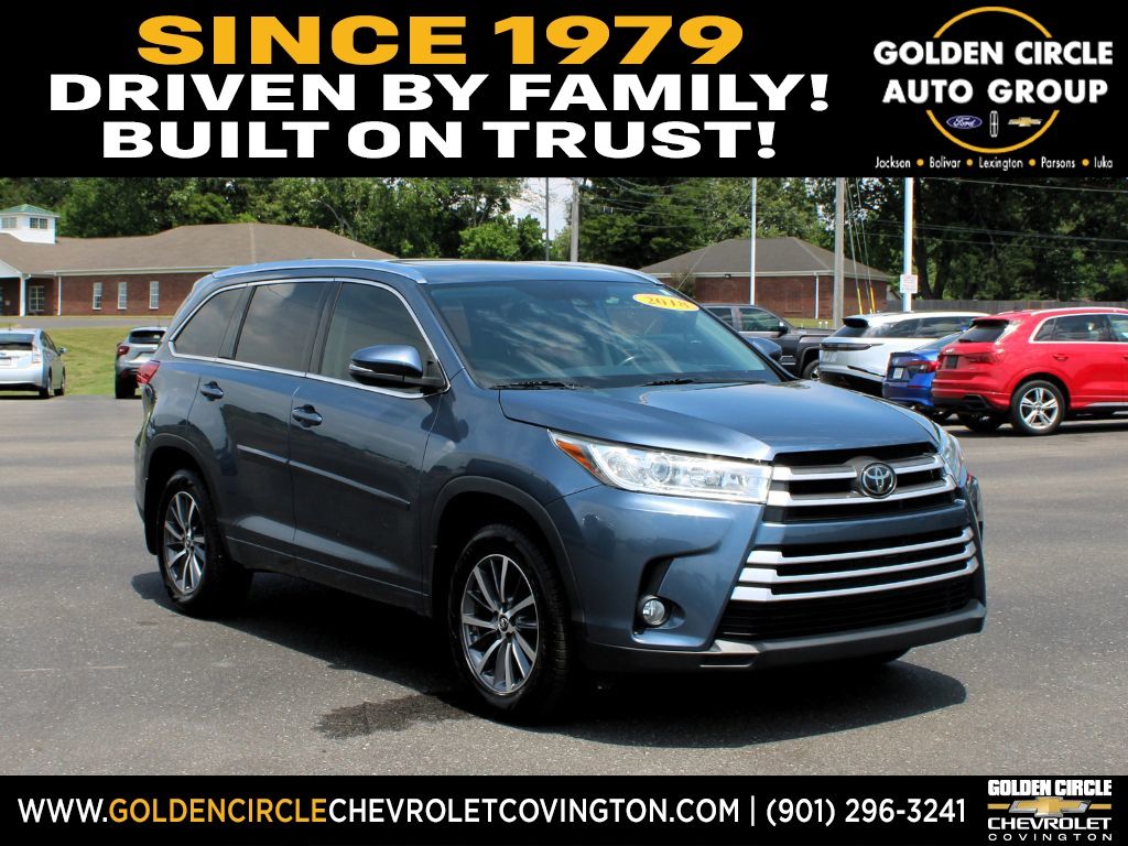 Shoreline Blue Pearl 2018 Toyota Highlander XLE AWD SUV / Crossover All-Wheel Drive 8-Speed Automatic
