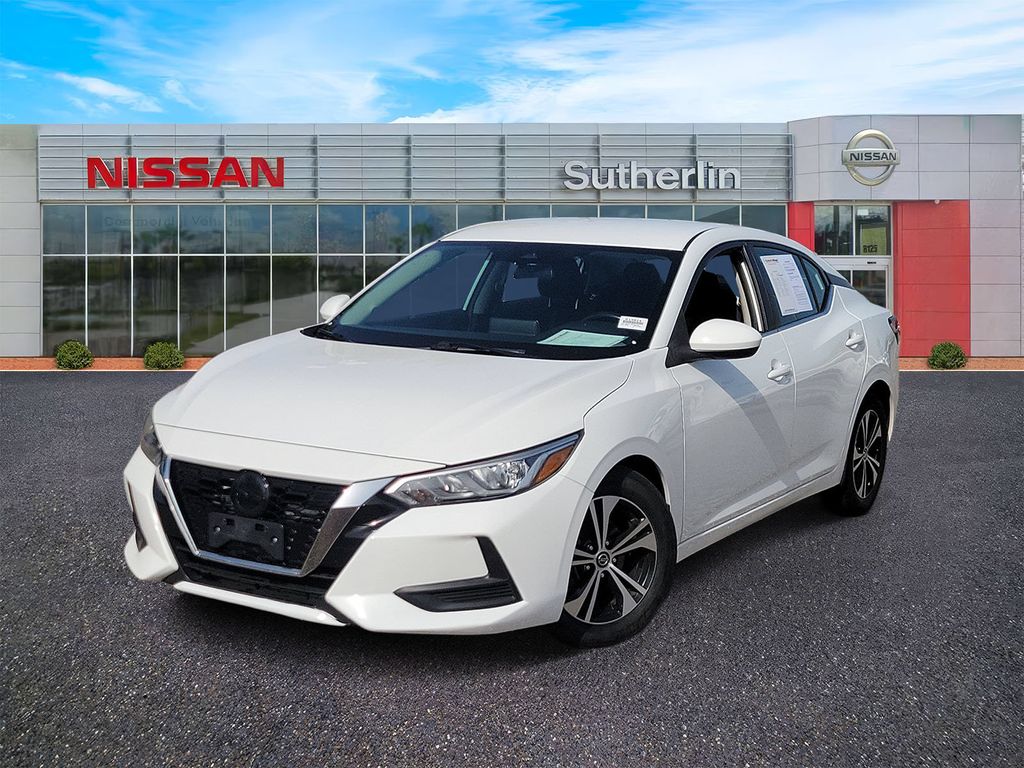 White (Fresh Powder) 2022 Nissan Sentra Sedan Front-Wheel Drive Continuously Variable Transmission