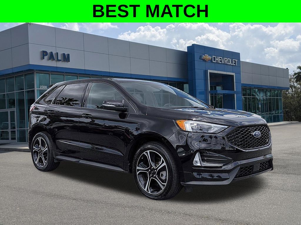 Black Metallic 2022 Ford Edge SUV / Crossover All-Wheel Drive 7-Speed Automatic