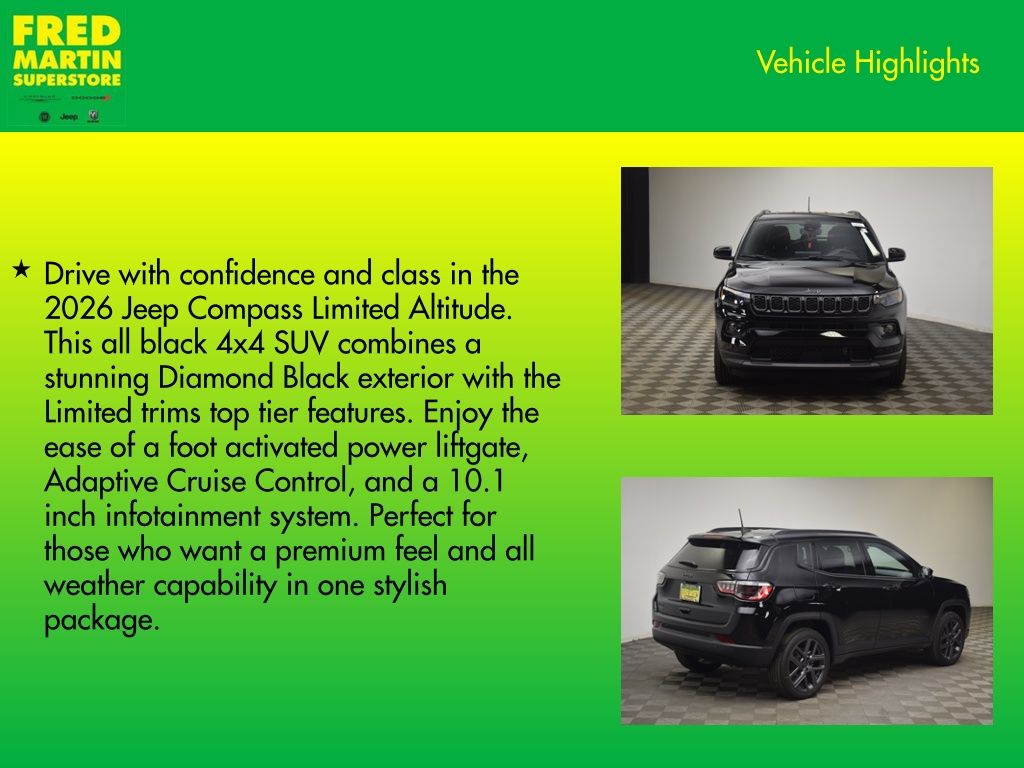 new 2026 Jeep Compass car, priced at $30,632