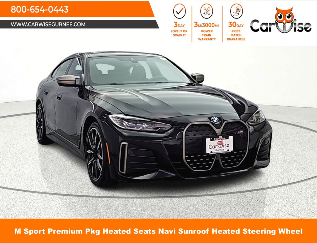 Black Sapphire Metallic 2022 BMW i4 M50 Gran Coupe AWD Sedan All-Wheel Drive Automatic