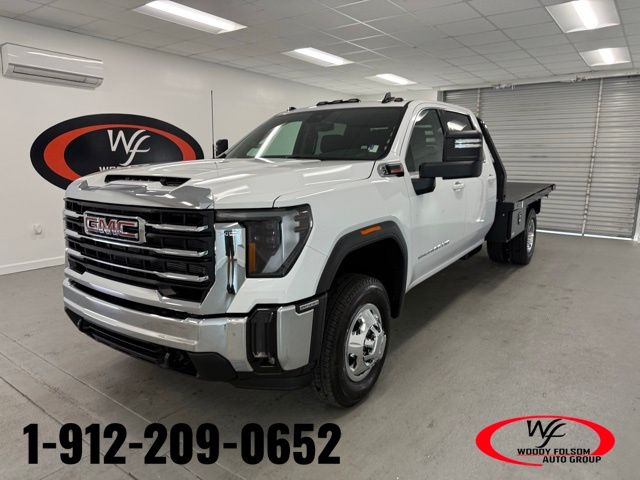 Summit White 2026 GMC Sierra 3500HD SLE Crew Cab LB 4WD Pickup Truck Four-Wheel Drive Automatic