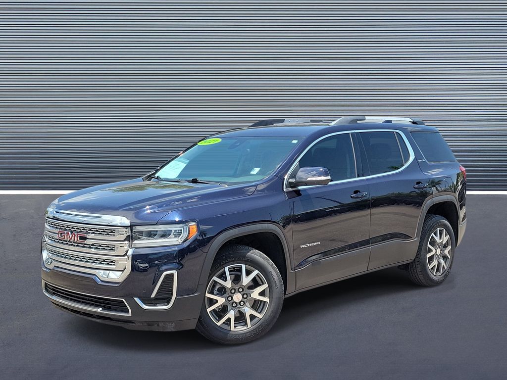 Midnight Blue Metallic 2021 GMC Acadia SUV / Crossover Front-Wheel Drive 9-Speed Automatic