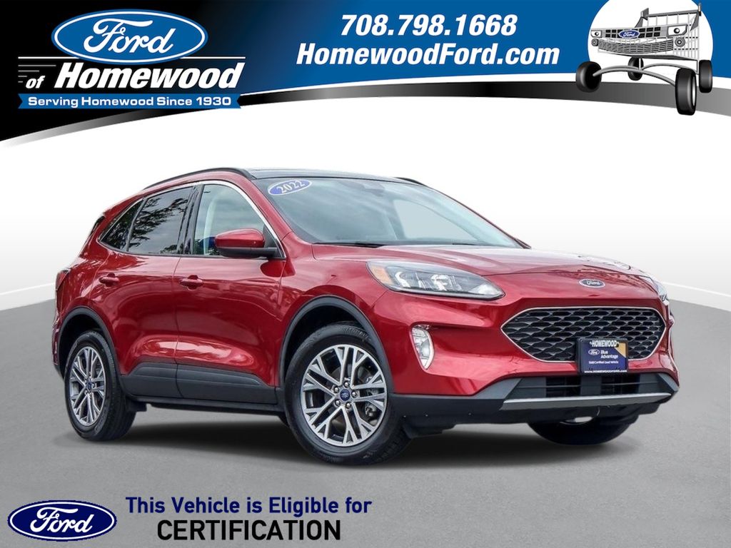Red Metallic 2022 Ford Escape SUV / Crossover All-Wheel Drive 8-Speed Automatic
