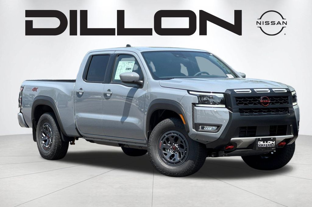 Boulder Gray Pearl 2026 Nissan Frontier Pickup Truck Four-Wheel Drive 9-Speed Automatic Overdrive