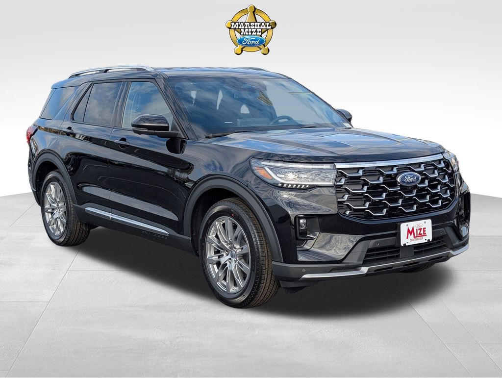 Agate Black Metallic 2026 Ford Explorer Platinum RWD SUV / Crossover Rear-Wheel Drive Automatic