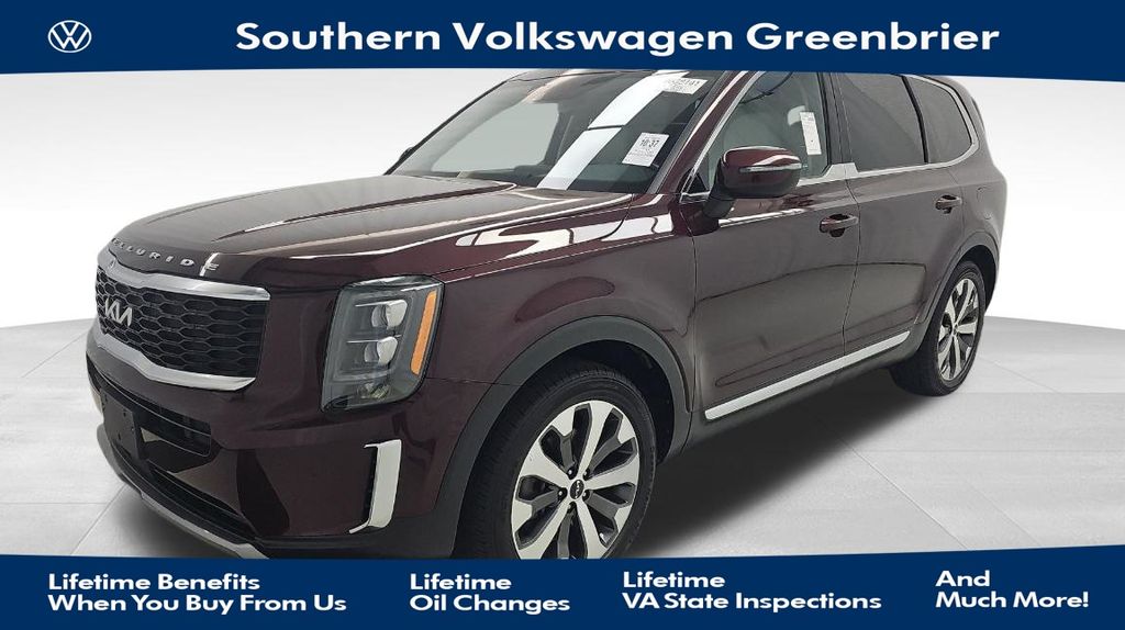 Red (Sangria) 2022 Kia Telluride EX FWD SUV / Crossover Front-Wheel Drive 8-Speed Automatic
