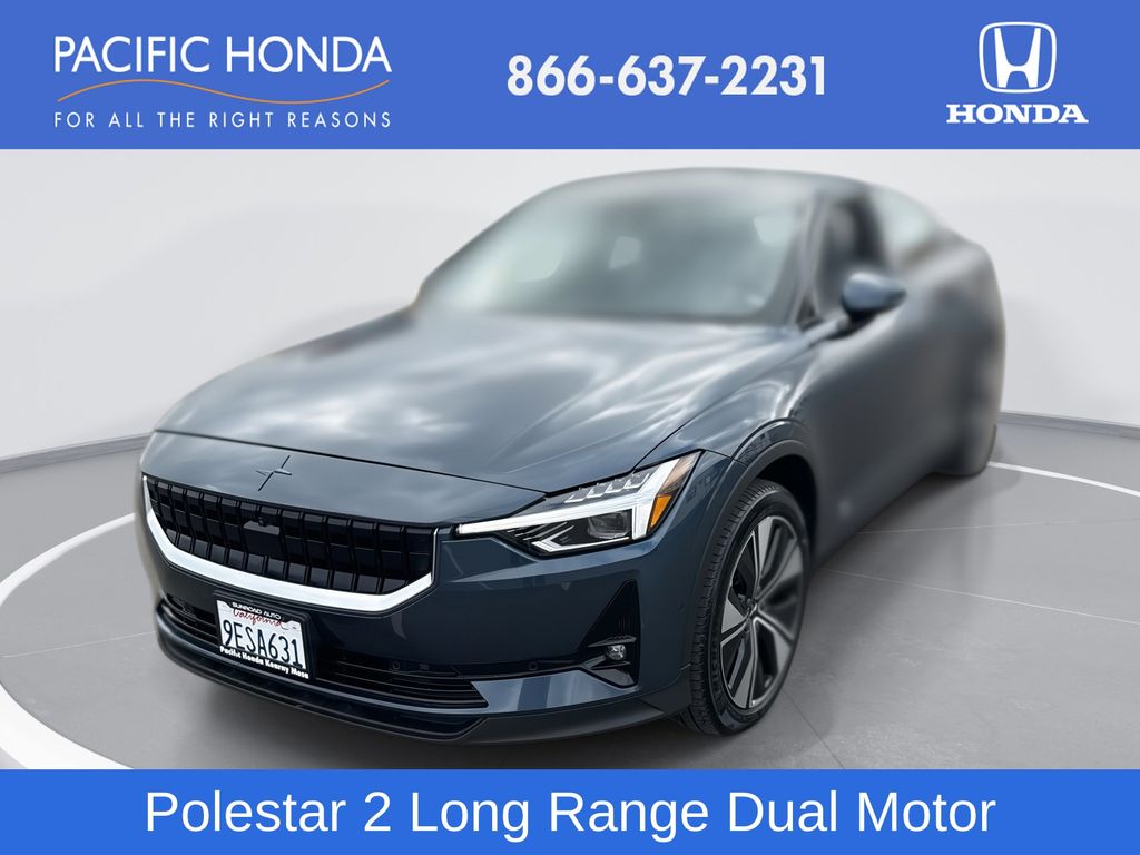 Blue 2023 Polestar 2 Long Range Dual Motor AWD Sedan All-Wheel Drive 1-Speed Automatic