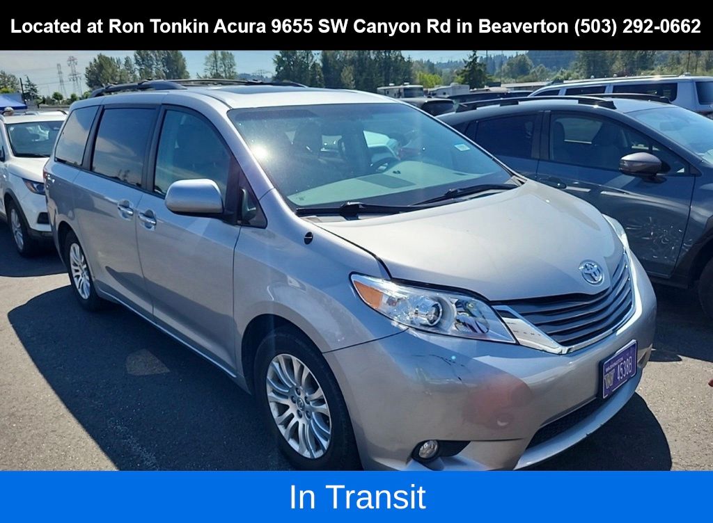 Silver Sky Metallic 2014 Toyota Sienna Minivan Front-Wheel Drive 6-Speed Automatic Overdrive