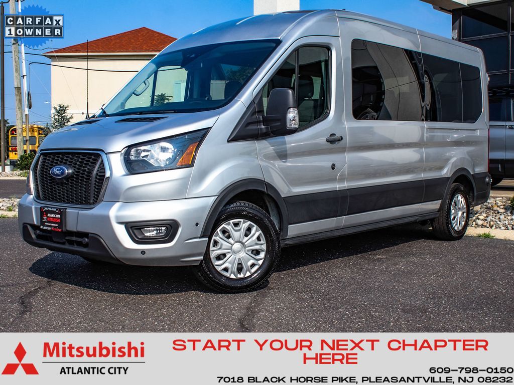 Ingot Silver Metallic 2024 Ford Transit Passenger Van Rear-Wheel Drive