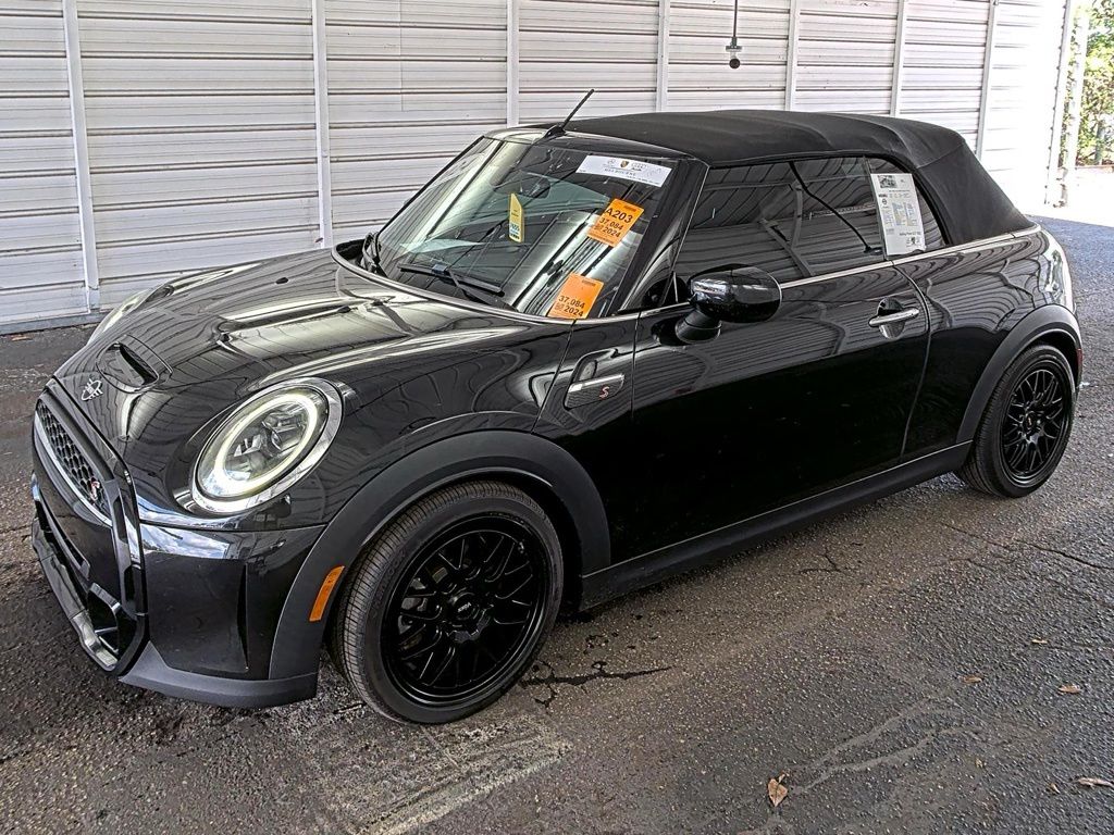 Midnight Black 2024 MINI Cooper S Convertible FWD Convertible Front-Wheel Drive 7-Speed Automatic