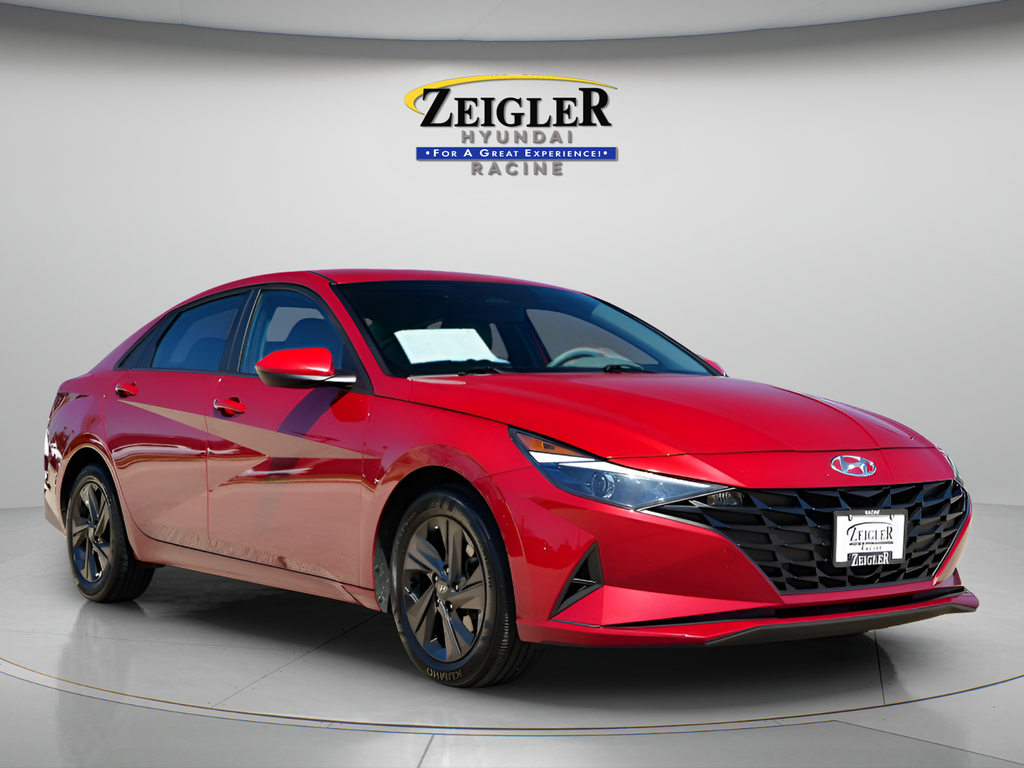 Scarlet Red Pearl 2023 Hyundai Elantra Sedan Front-Wheel Drive Continuously Variable Transmission