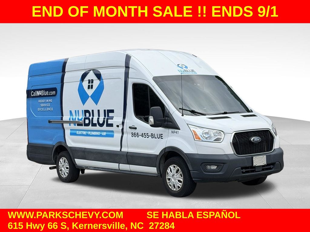 Oxford White 2021 Ford Transit Cargo Van Rear-Wheel Drive