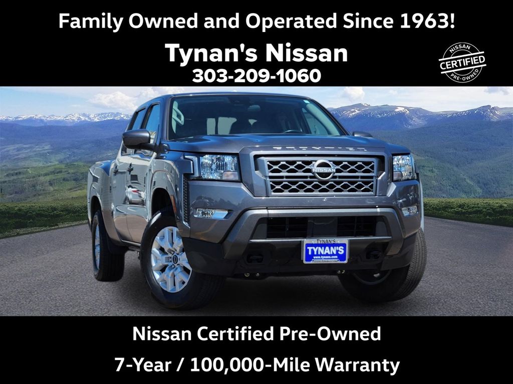 Gray (Gun Metallic) 2024 Nissan Frontier Pickup Truck Four-Wheel Drive 9-Speed Automatic Overdrive