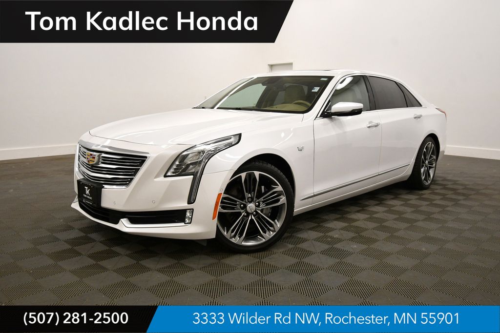 Crystal White 2018 Cadillac CT6 Sedan All-Wheel Drive 8-Speed Automatic