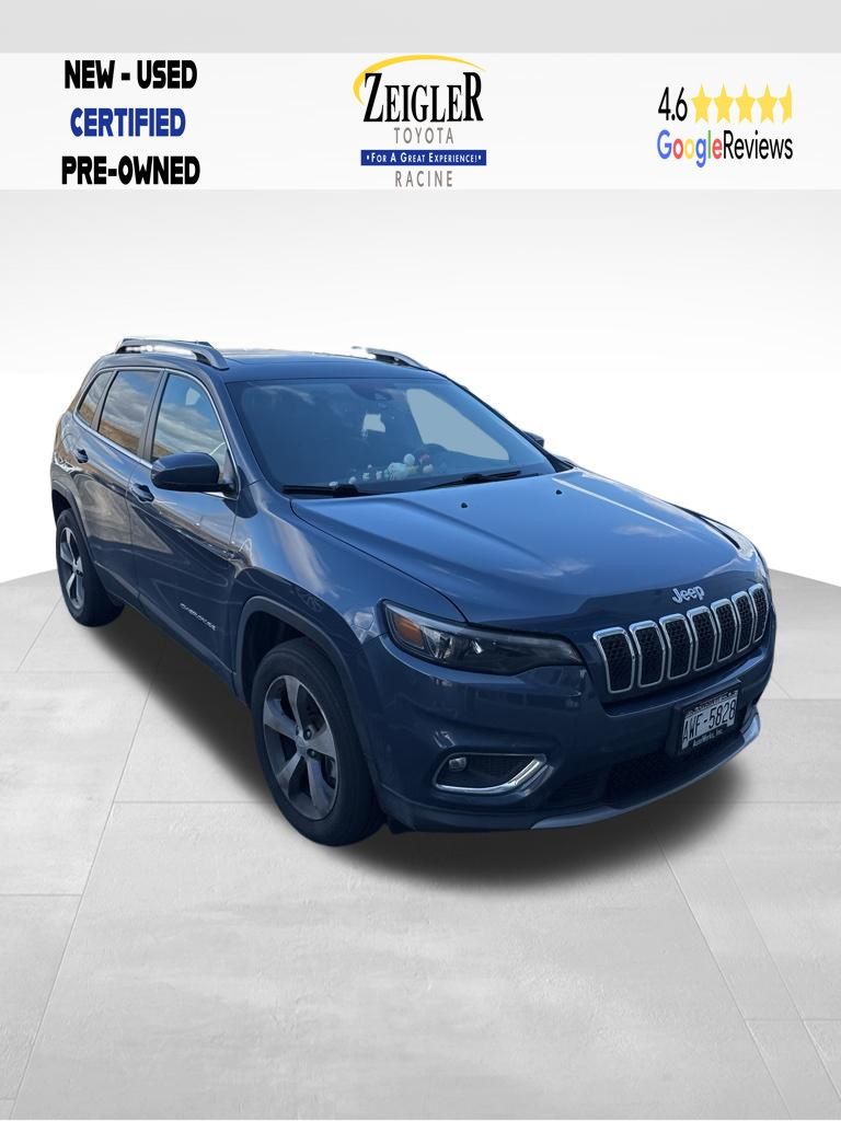 Slate Blue Pearlcoat 2021 Jeep Cherokee Limited 4WD SUV / Crossover Four-Wheel Drive 9-Speed Automatic