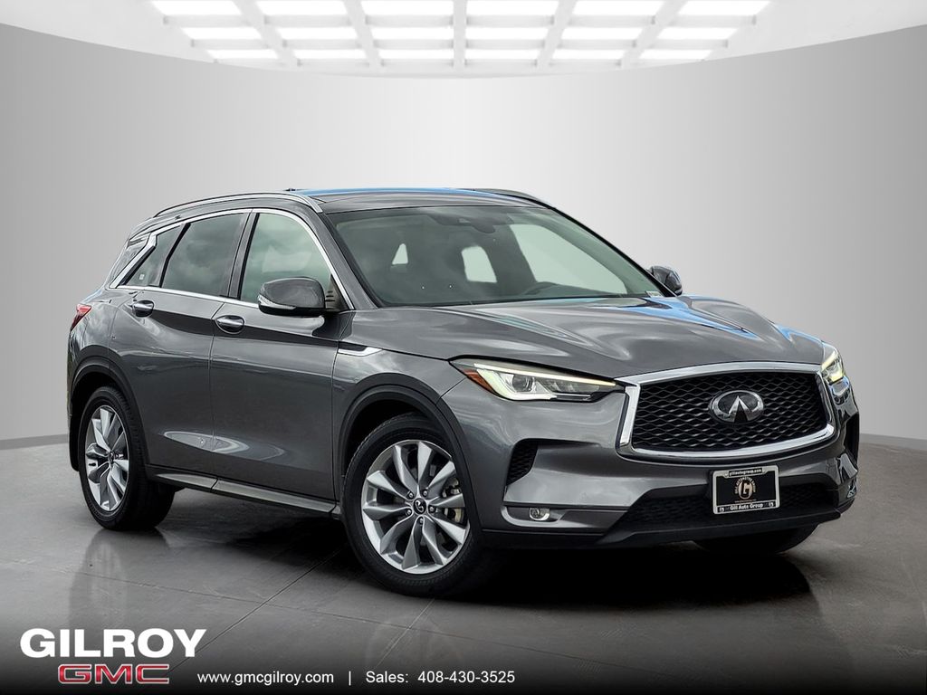 Gray (Graphite Shadow) 2021 INFINITI QX50 Luxe FWD SUV / Crossover Front-Wheel Drive Continuously Variable Transmission