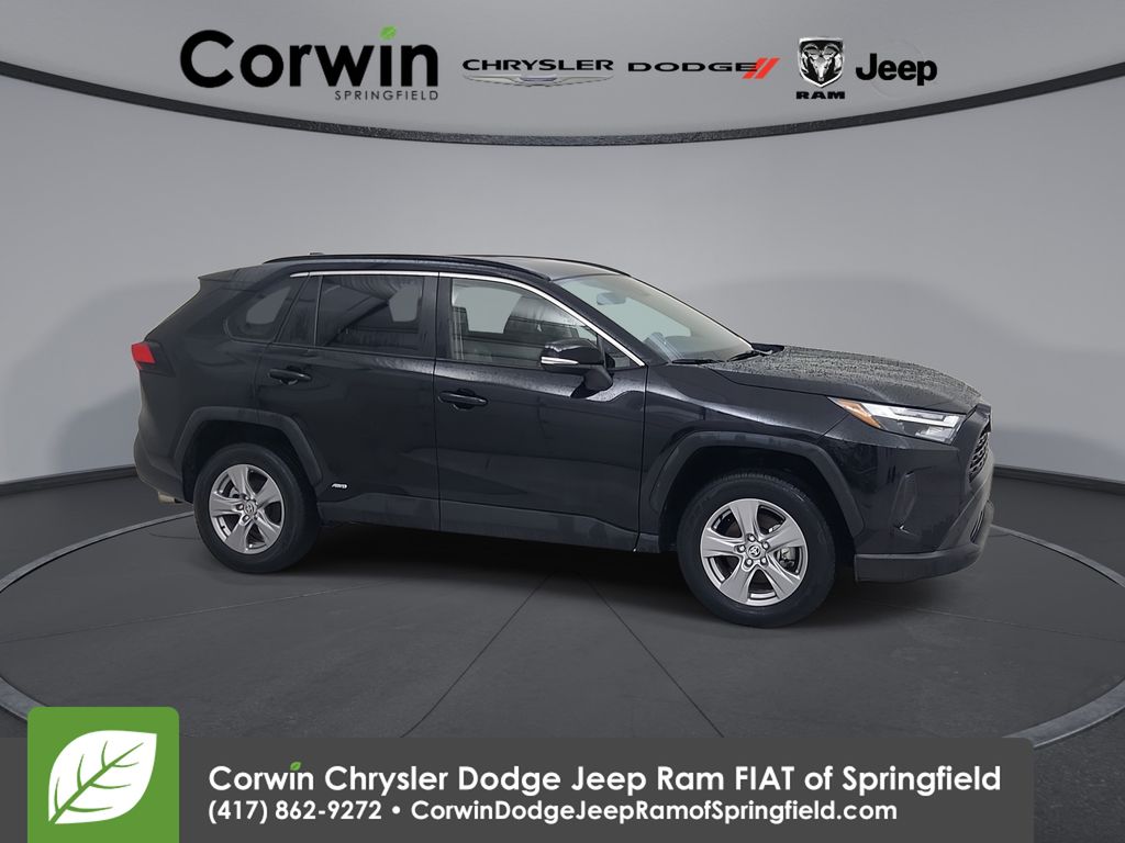 Midnight Black Metallic 2025 Toyota RAV4 Hybrid SUV / Crossover All-Wheel Drive Continuously Variable Transmission