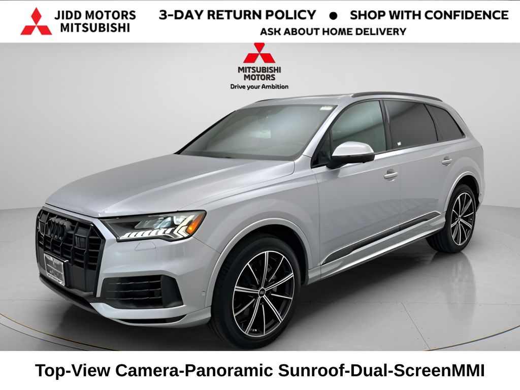 Silver Metallic 2022 Audi Q7 SUV / Crossover All-Wheel Drive 8-Speed Automatic