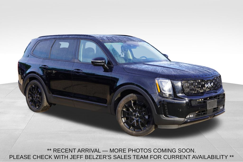 Ebony Black 2022 Kia Telluride SX AWD SUV / Crossover All-Wheel Drive 8-Speed Automatic