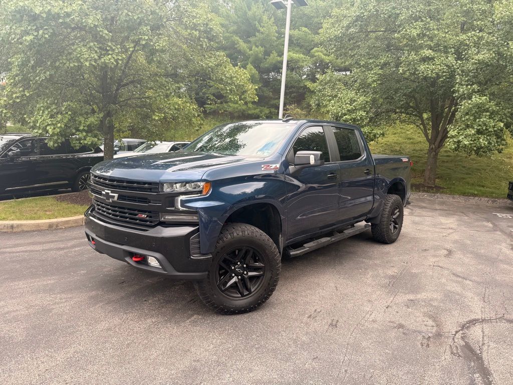 Northsky Blue Metallic 2021 Chevrolet Silverado 1500 Pickup Truck Four-Wheel Drive Automatic