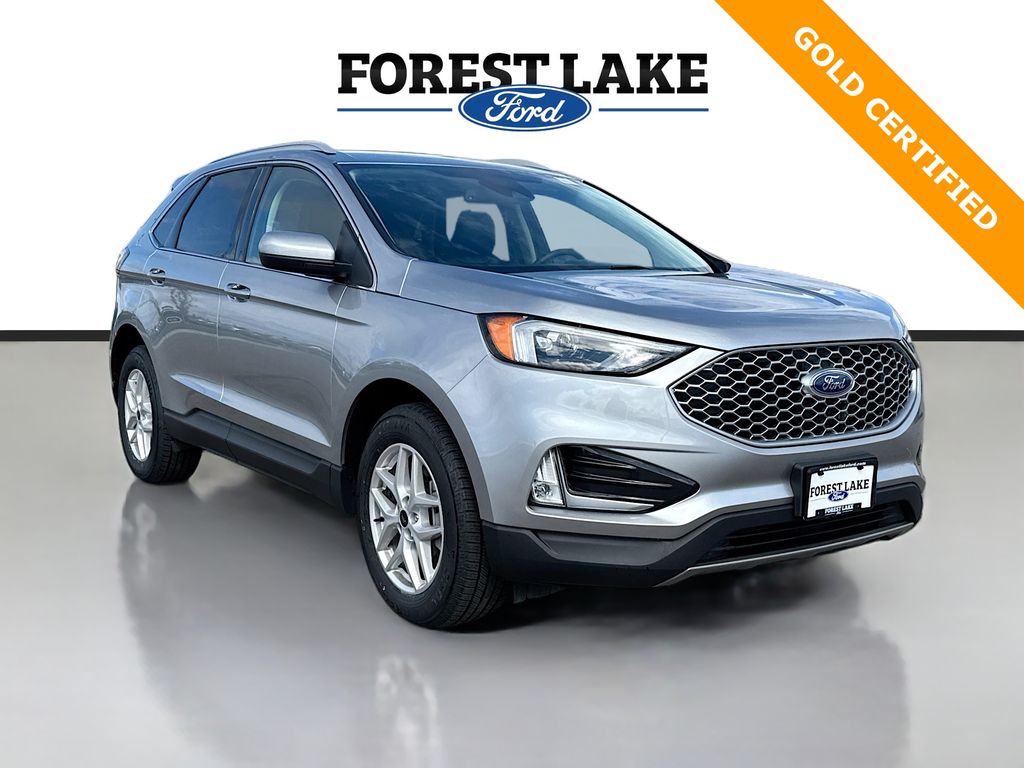 Iconic Silver Metallic 2023 Ford Edge SEL AWD SUV / Crossover All-Wheel Drive 8-Speed Automatic