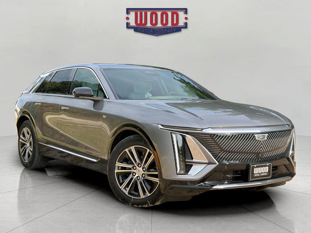 Gray (Satin Steel Metallic) 2023 Cadillac LYRIQ SUV / Crossover All-Wheel Drive 1-Speed Automatic