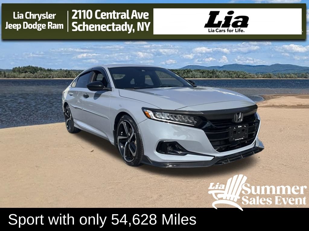 Gray 2022 Honda Accord Sedan Front-Wheel Drive Continuously Variable Transmission