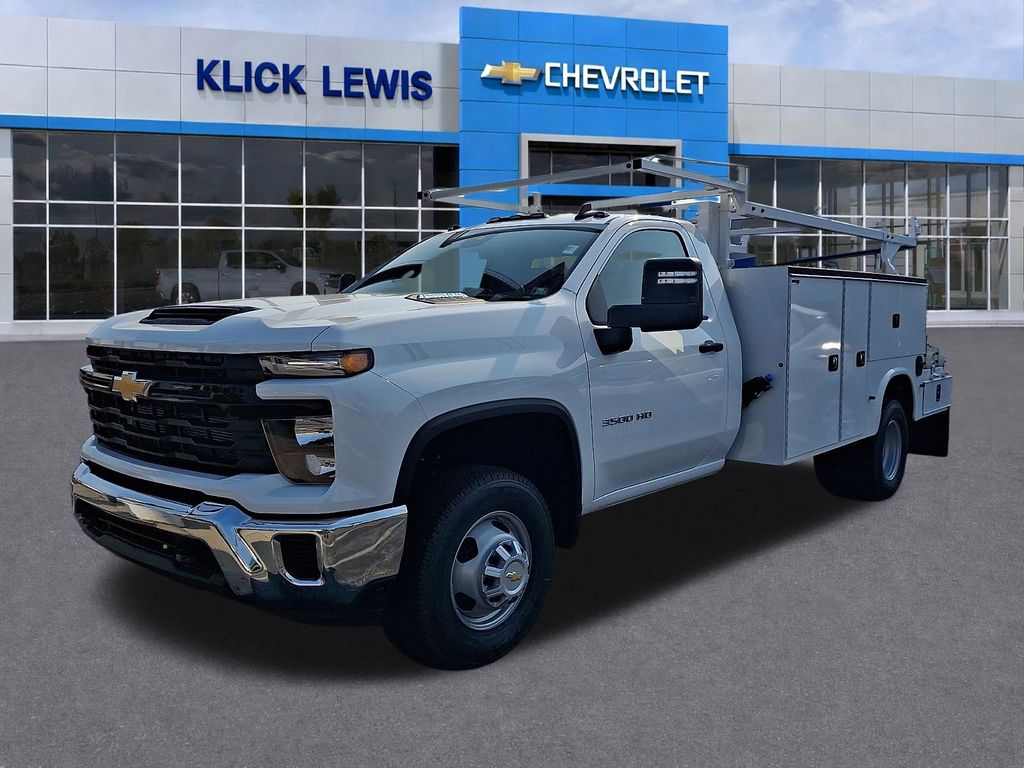 2026 Chevrolet Silverado 3500HD Work Truck White at Klick Lewis Buick Chevrolet