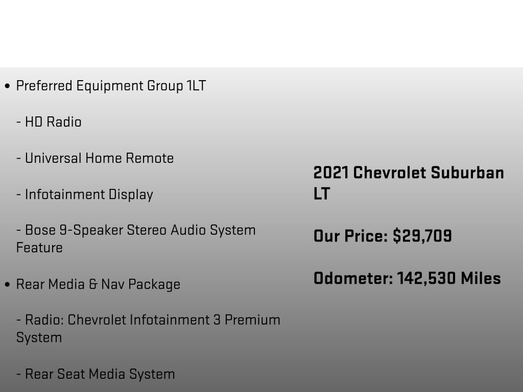 2021 Chevrolet Suburban LT Red at Carlisle Cadillac Buick GMC