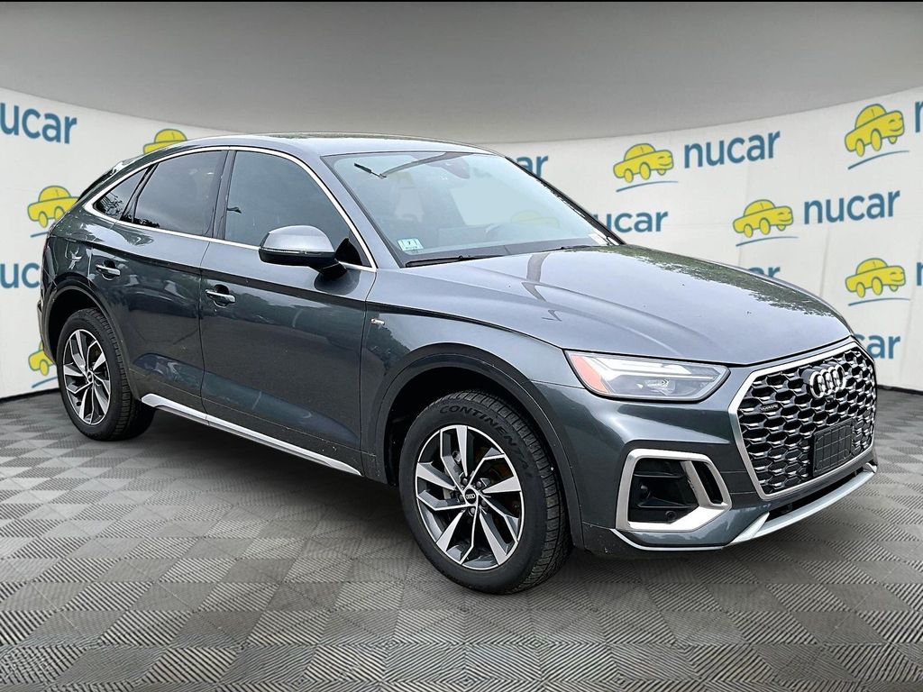 Gray 2022 Audi Q5 Sportback quattro Premium Plus S Line 45 TFSI AWD Sedan All-Wheel Drive 7-Speed Automatic