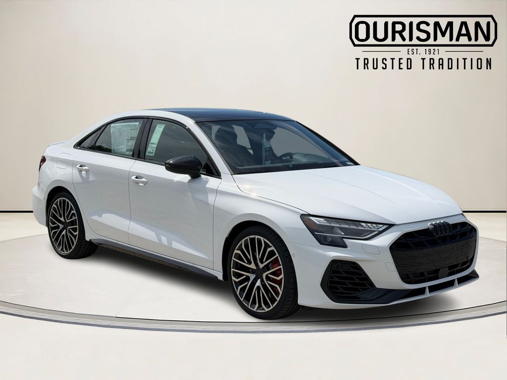 White 2026 Audi S3 Sedan All-Wheel Drive 7-Speed Automatic