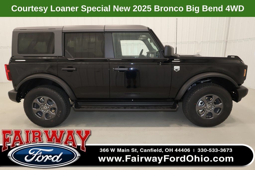 Shadow Black 2025 Ford Bronco Big Bend 4-Door 4WD SUV / Crossover Four-Wheel Drive Automatic