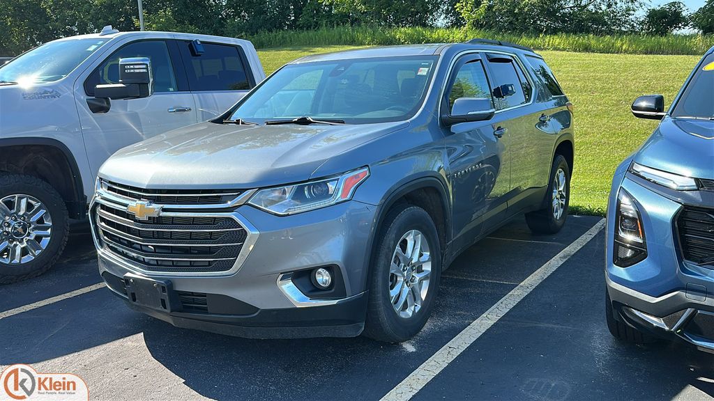 Gray (Satin Steel Metallic) 2021 Chevrolet Traverse SUV / Crossover Four-Wheel Drive 9-Speed Automatic