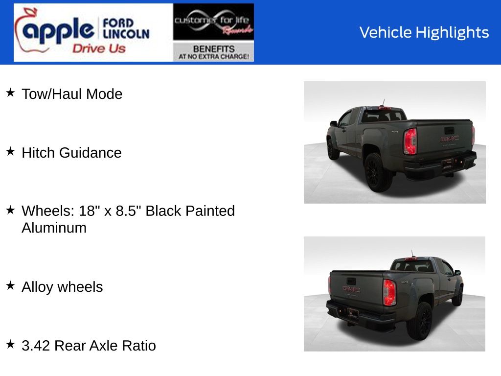 2022 GMC Canyon 4WD Extended Cab Elevation Standard