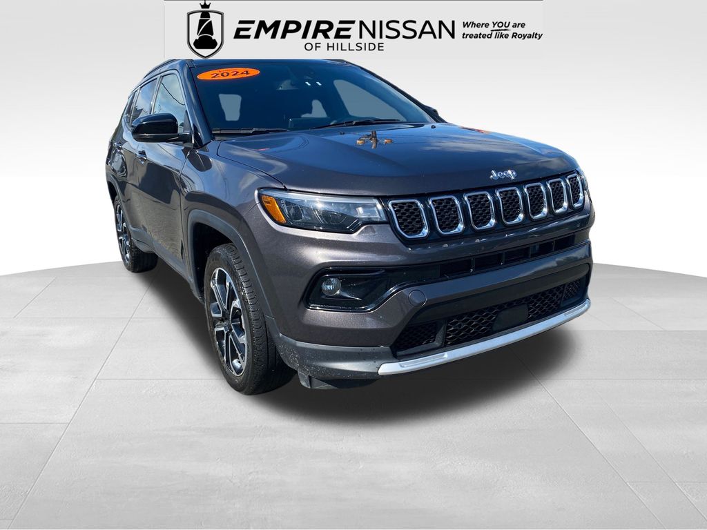 Black 2024 Jeep Compass SUV / Crossover Four-Wheel Drive 8-Speed Automatic