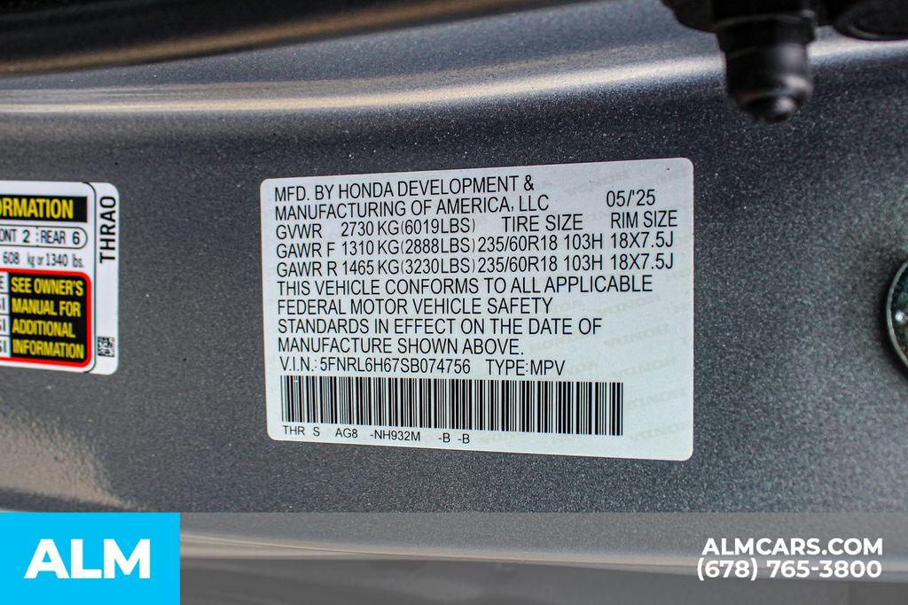 Used 2025 Blue Honda EX-L image 44