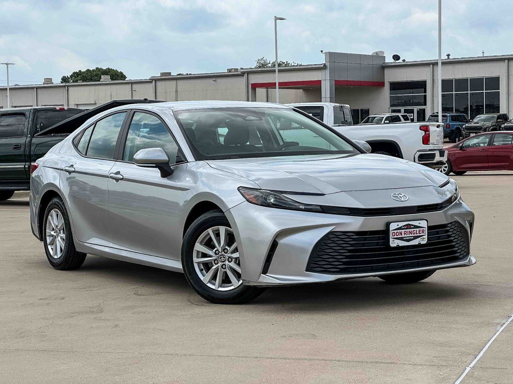 Celestial Silver Metallic 2025 Toyota Camry LE FWD Sedan Front-Wheel Drive Continuously Variable Transmission