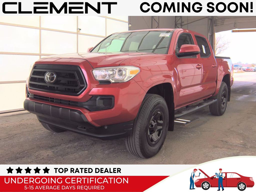 Barcelona Red Metallic 2021 Toyota Tacoma SR V6 Double Cab 4WD Pickup Truck Four-Wheel Drive 6-Speed Automatic