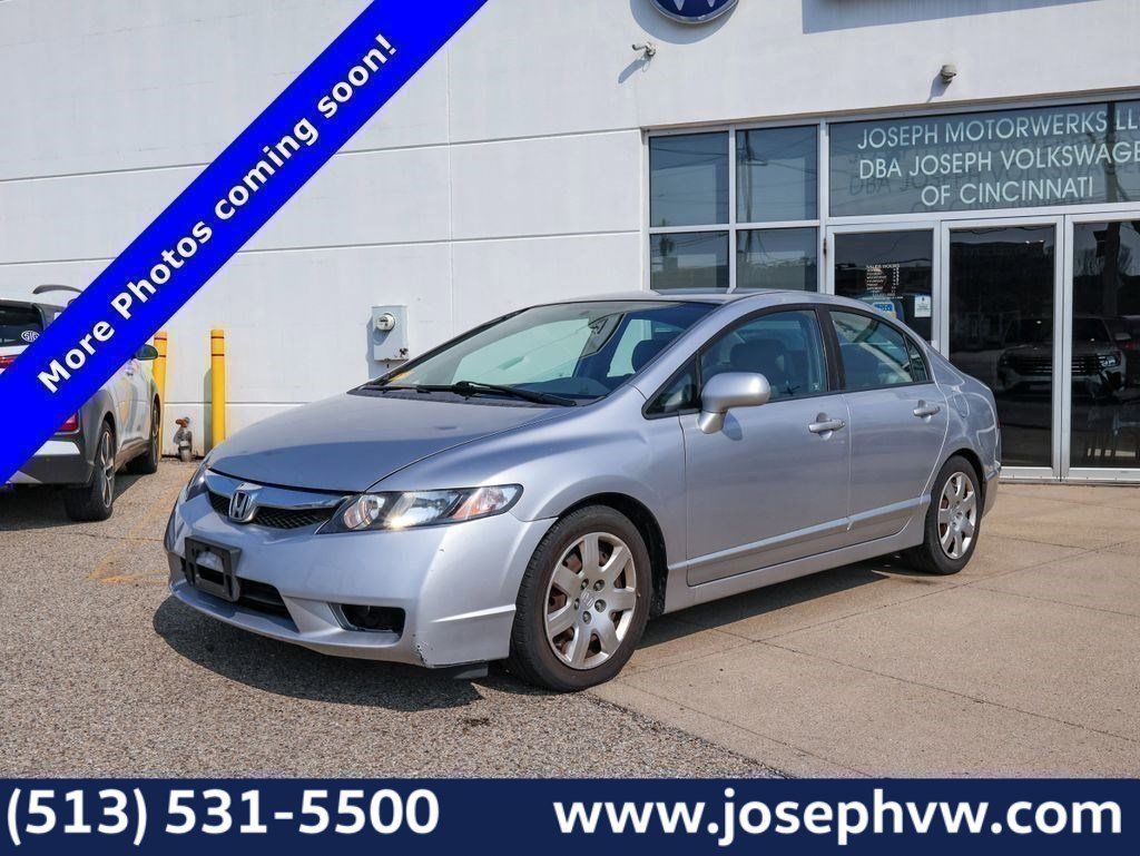Silver 2010 Honda Civic LX Sedan Front-Wheel Drive 5-Speed Automatic