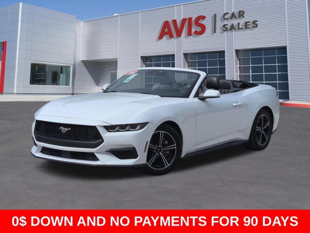 Oxford White 2025 Ford Mustang EcoBoost Premium Convertible RWD Convertible Rear-Wheel Drive Automatic