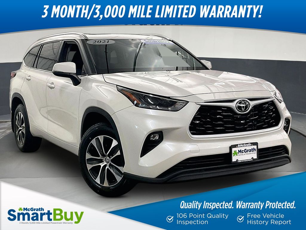 White (Blizzard Pearl) 2021 Toyota Highlander SUV / Crossover All-Wheel Drive 8-Speed Automatic