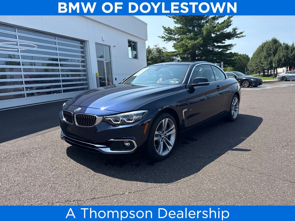 Imperial Blue Metallic 2019 BMW 4 Series Convertible All-Wheel Drive 8-Speed Automatic