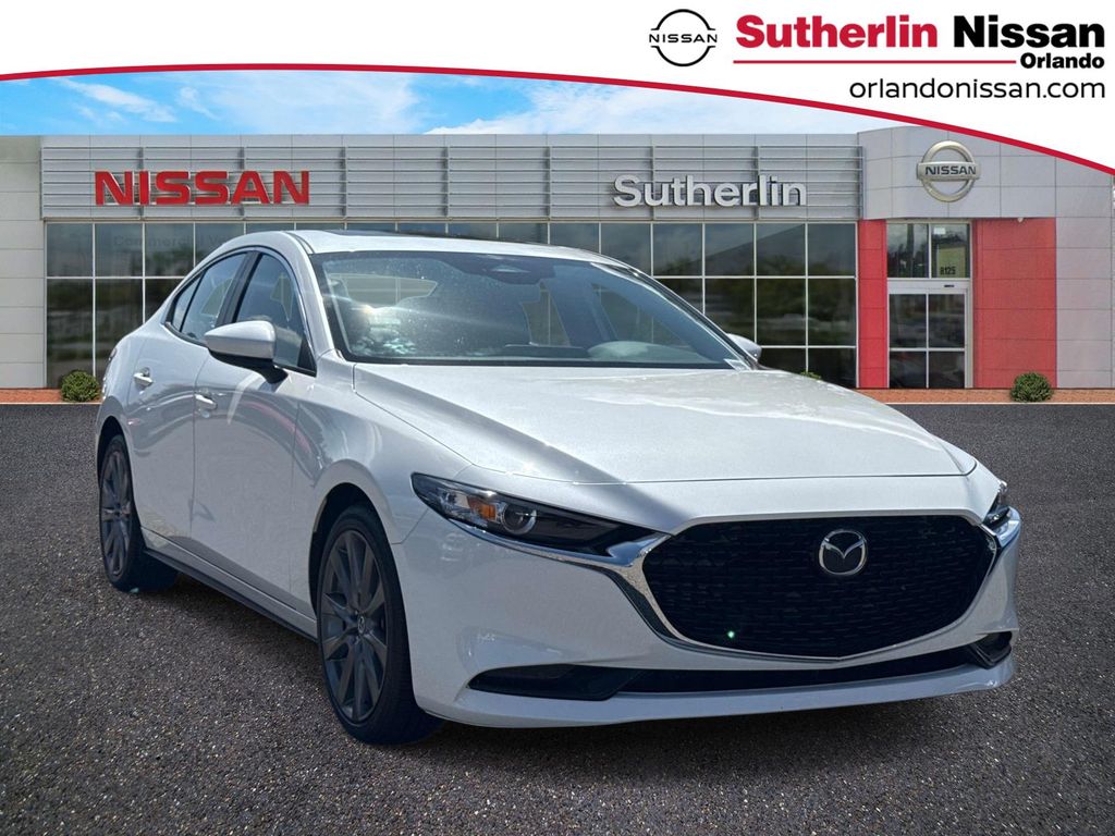Snowflake White Pearl 2024 Mazda MAZDA3 2.5 S Preferred Sedan FWD Sedan Front-Wheel Drive 6-Speed Automatic