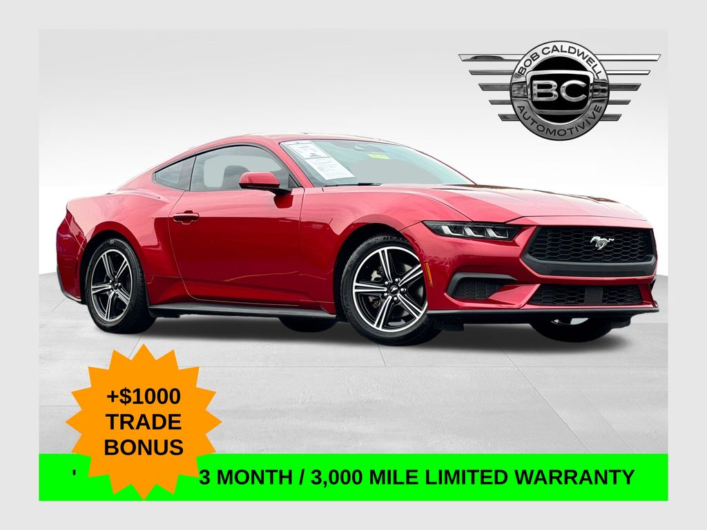 Red 2024 Ford Mustang Coupe Rear-Wheel Drive Automatic