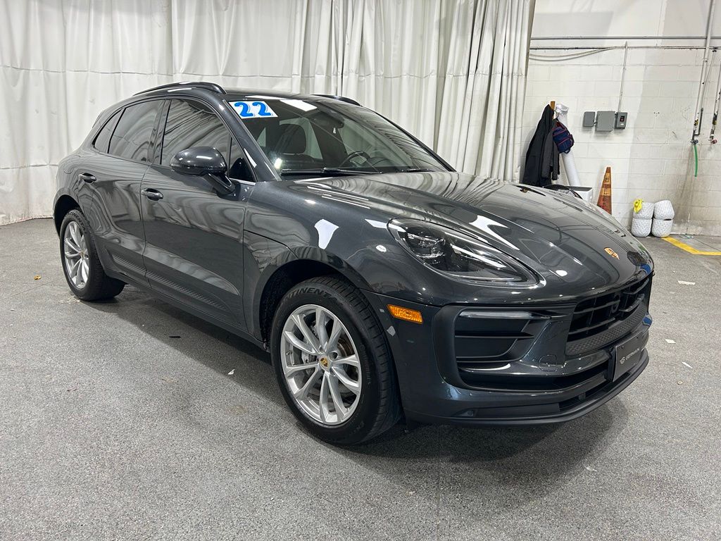 Gray (Volcano Grey Metallic) 2022 Porsche Macan SUV / Crossover All-Wheel Drive 7-Speed Automatic